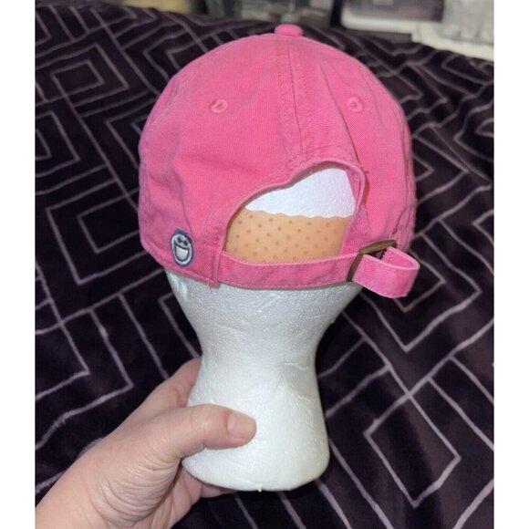 LIFE IS GOOD Pink Adjustable Ball Cap Hat Embroidered Daisy Flower 22 in - Picture 5 of 10